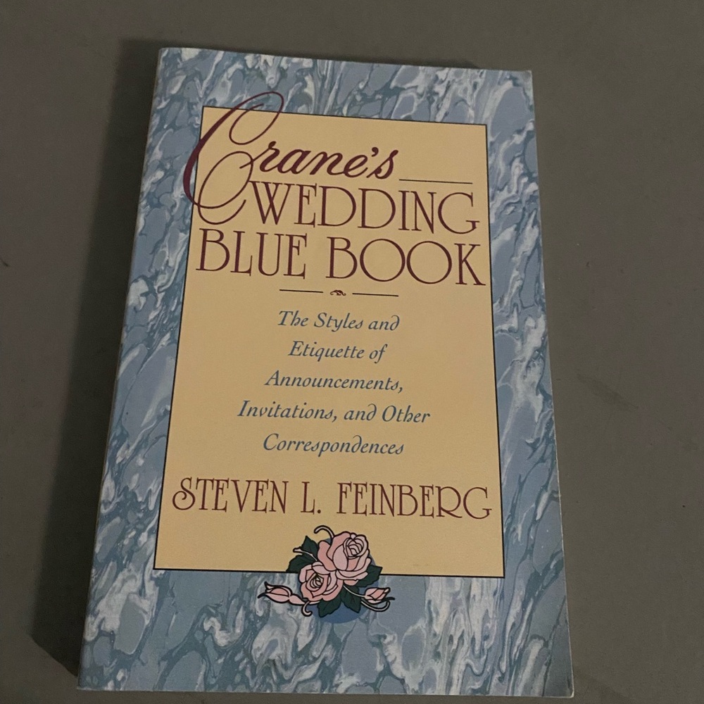 Crane’s Wedding Blue Book ￼